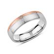 Engravable 925 Silver Ring For Women, Rosé Zirconia