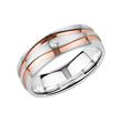 Engravable Wedding Rings In Sterling Silver, Rose Gold-Plated