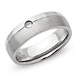 Exclusive stainless steel ring matt zirconia 6mm