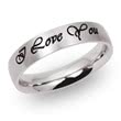 High-quality stainless steel ring incl. laser engraving