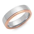 Stainless steel ring polished gold plated 6mm wide