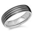 Stainless steel ring polished 6mm gloss groove