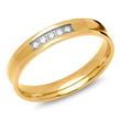 Wedding rings stainless steel yellow gold plated 4mm wide