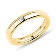 Classic Wedding Rings Yellow Gold Plated Stainless Steel