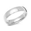 Polished Stainless Steel Wedding Rings With Gemstone