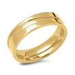 Men's ring made of yellow-gold-plated stainless steel