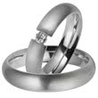Wedding rings white gold 5mm
