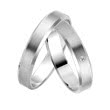 Wedding rings white gold 4mm