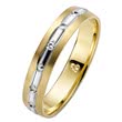 Wedding rings yellow and white gold 4mm