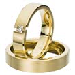 Wedding rings yellow gold 5mm