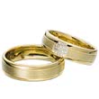 Wedding rings yellow gold 6mm