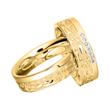 Yellow gold wedding rings 6mm