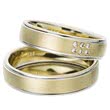 Yellow And White Gold Wedding Rings 5mm