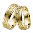 Yellow gold wedding rings 6mm