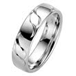 Wedding rings white gold 6mm