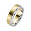 Yellow and white gold wedding rings 6mm