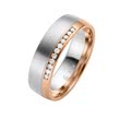Wedding Rings White And Rose Gold 6mm