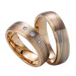Red And White Gold Wedding Rings 6mm