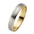 Wedding Rings Yellow And White Gold 4mm