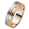 Eheringe Rot- und Weißgold 6mm