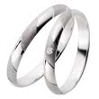 White gold wedding rings 3mm