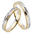 Wedding rings yellow-white gold 3,5mm