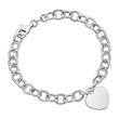 High quality silver charm bracelet