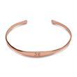 Rose gold plated bracelet sterling silver