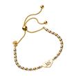 Bracelet gold-plated silver with pearls and heart