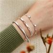 Modern bracelet sterling silver glossy matt
