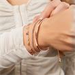 Bangle rose gold plated silver with engraving option