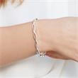 Sterling silver bracelet with zirconia stones