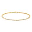 Gold Plated Sterling Silver Bracelet With Zirconia