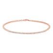 Pulsera de plata 925 circonitas chapadas en oro rosa