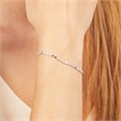 Pulsera de plata 925 con corazón y cruz