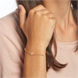 Bracelet In Gold-Plated Sterling Silver With Zirconia