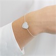Engravable Bracelet In Heart Design Made Of 925 Silver