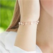 Pulsera de plata 925 estrellas circonita chapado en oro rosa