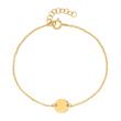 Gold plated 925 silver bracelet engravable