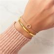 Circle bracelet in gold-plated sterling silver