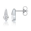 Stud oorbellen 925 sterling zilver Zirkonia