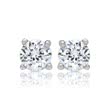 Stud earrings sterling silver zirconia rhodium-plated