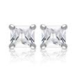 Modern stud earrings sterling sterling silver zirconia