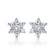 Sterling silver zirconia stud earrings