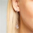 High quality silver earrings with zirconia