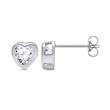 925 sterling zilver hart stud oorbellen