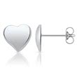 Pendientes de plata 925 con forma de corazón