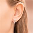 Sterling sterling silver stud earrings star-shaped