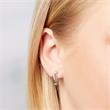 Modern earrings sterling sterling silver zirconia