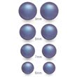 Pendientes de perla de agua dulce de alta calidad de acero azul